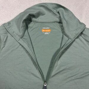 Icebreaker 200 Merino Quarter Zip Women S Sage Green Long Sleeve Base Layer